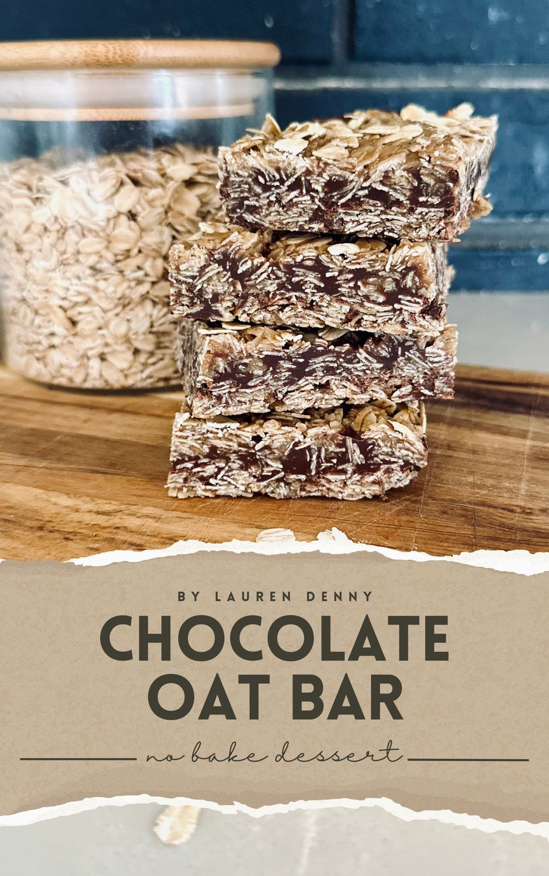 oatmeal chocolate bar no bake dessert recipe